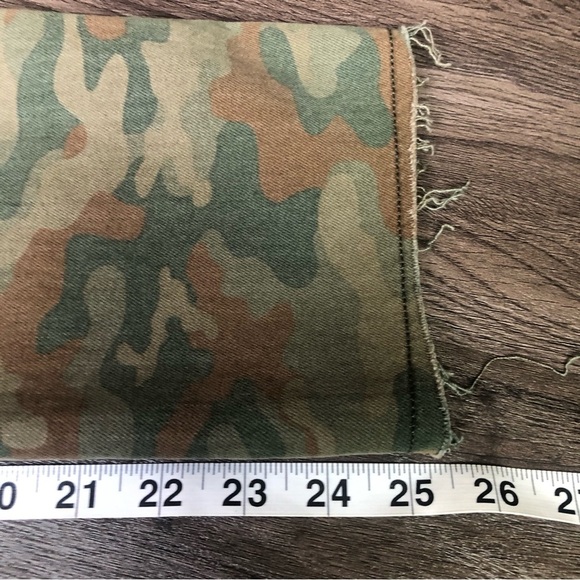 AMO Camo Ankle Pants Women’s Size 23 NWT Green Denim Army Premium Modern - Picture 8 of 12